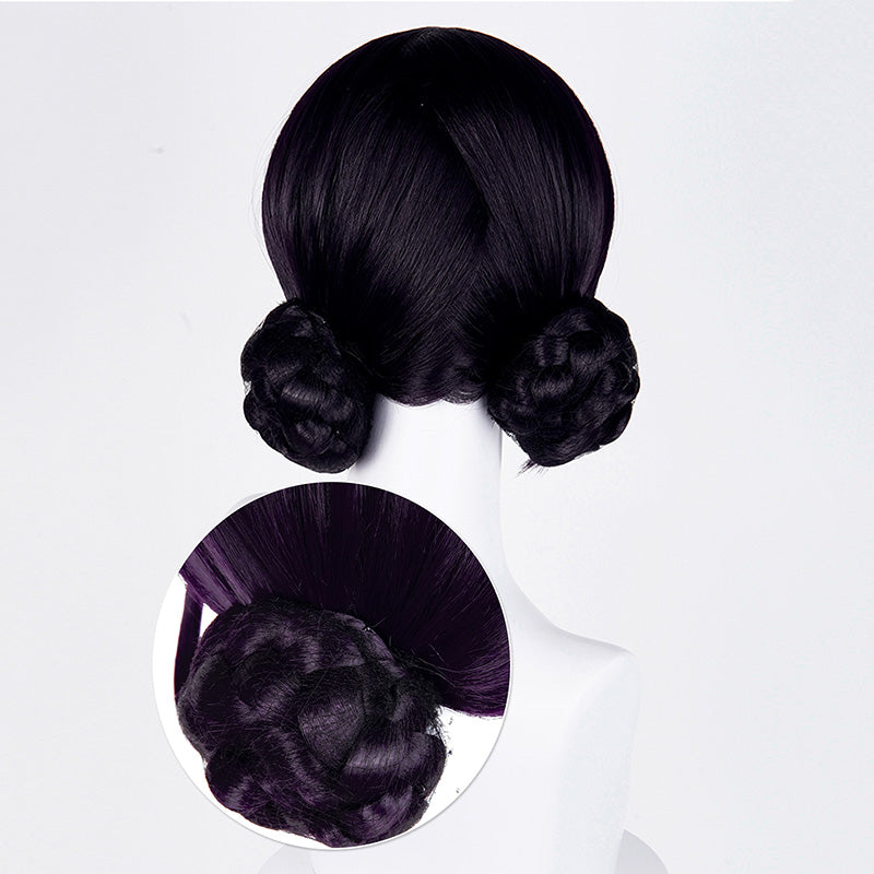 KPop Demon Hunters HUNTR/X Zoey Black Purple Cosplay Wig