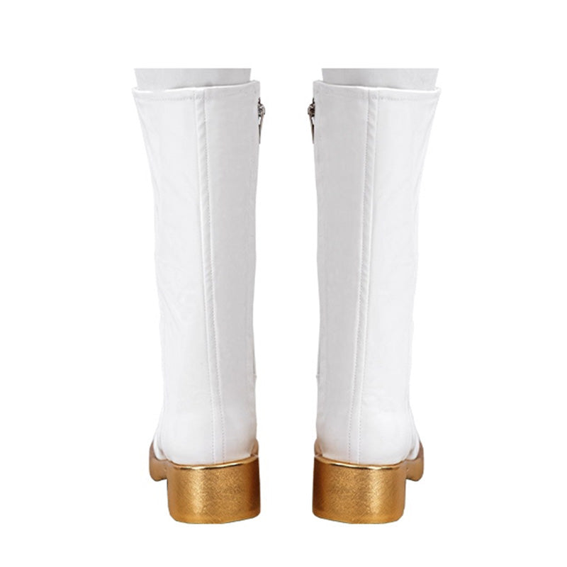 KPop Demon Hunters HUNTR/X Zoey Black Golden Dance Outfit Shoes Cosplay Boots