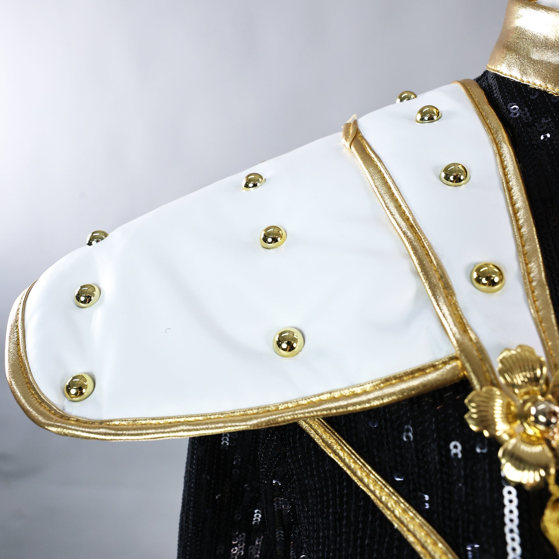 Kids Size KPop Killer Z Black Golden Dance Outfit Cosplay Costume