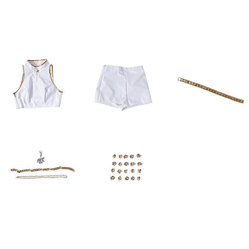 Kids Size KPop Killer R White Outfit Cosplay Costume