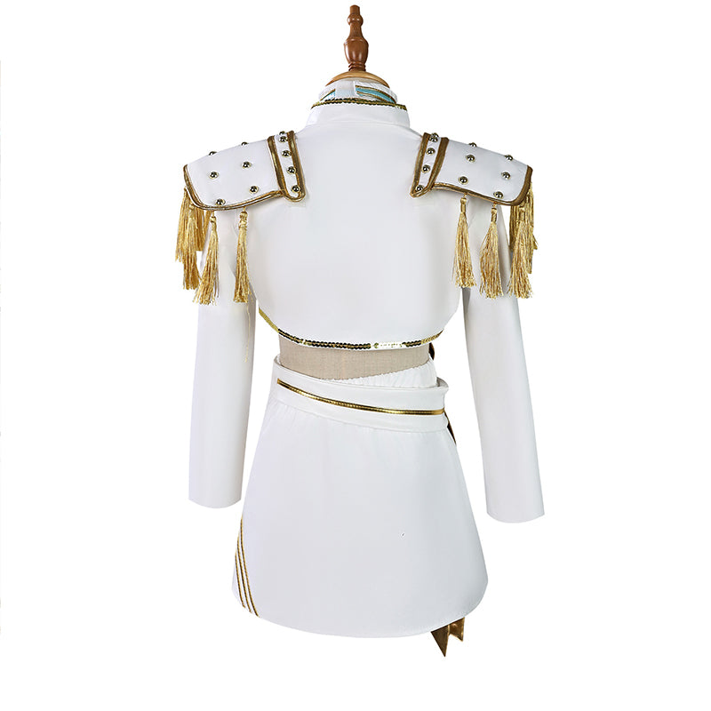 Kids Size KPop Killer M White Outfit Cosplay Costume