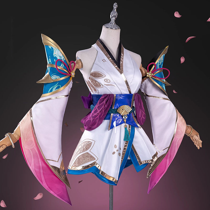 League Of Legends LOL Prestige Spirit Blossom Lux Gameplay Cosplay Costume