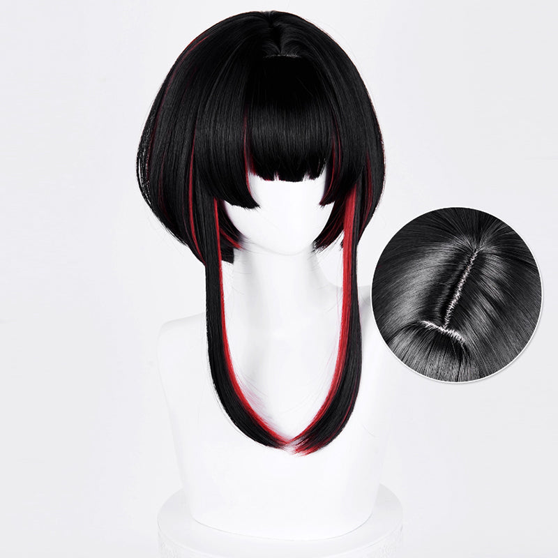 League of Legends LOL After Hours Spirit Blossom Springs Ahri Black Red Cosplay Wig