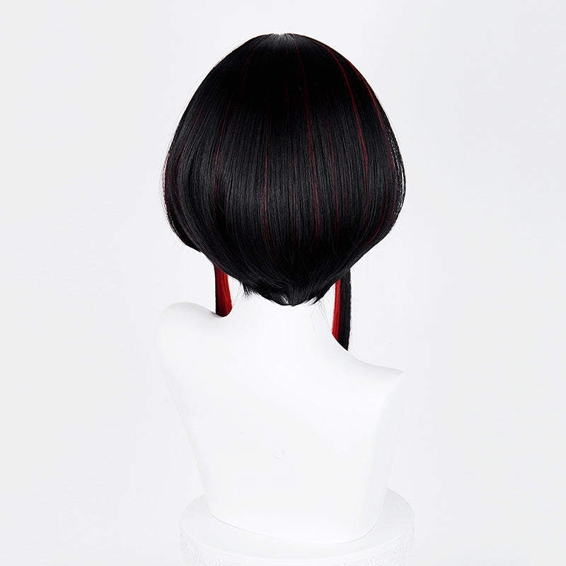 League of Legends LOL After Hours Spirit Blossom Springs Ahri Black Red Cosplay Wig