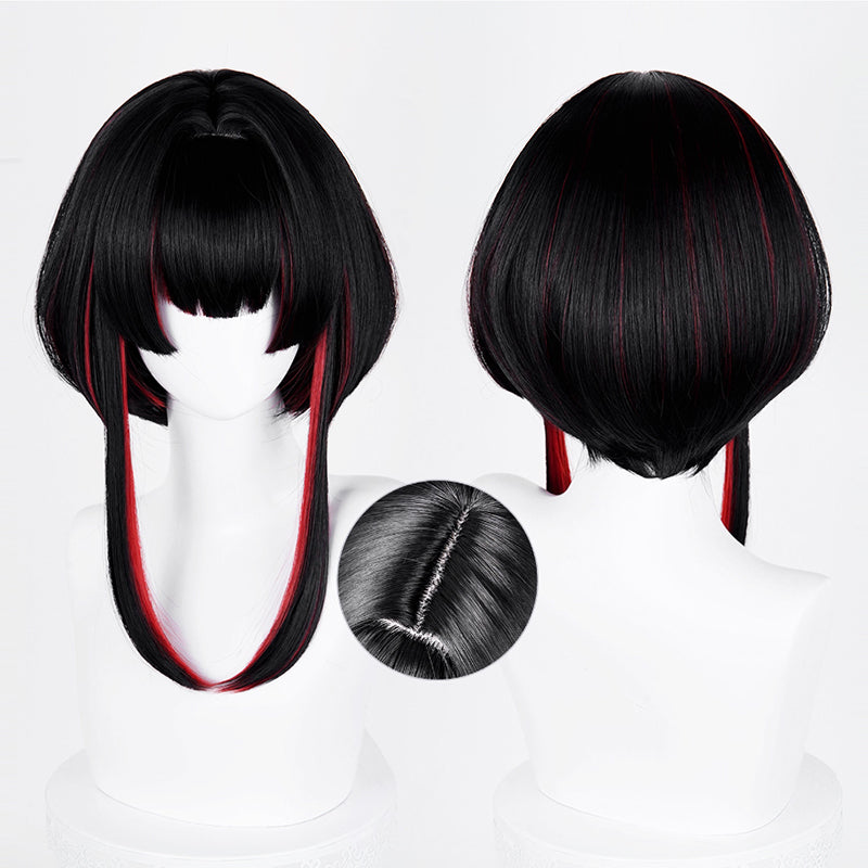 League of Legends LOL After Hours Spirit Blossom Springs Ahri Black Red Cosplay Wig