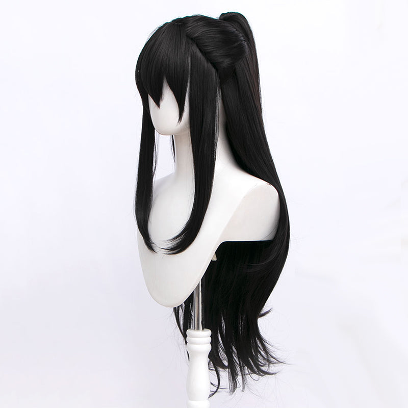Library Of Ruina Tenma Middle-parted Brown Black Cosplay Wig