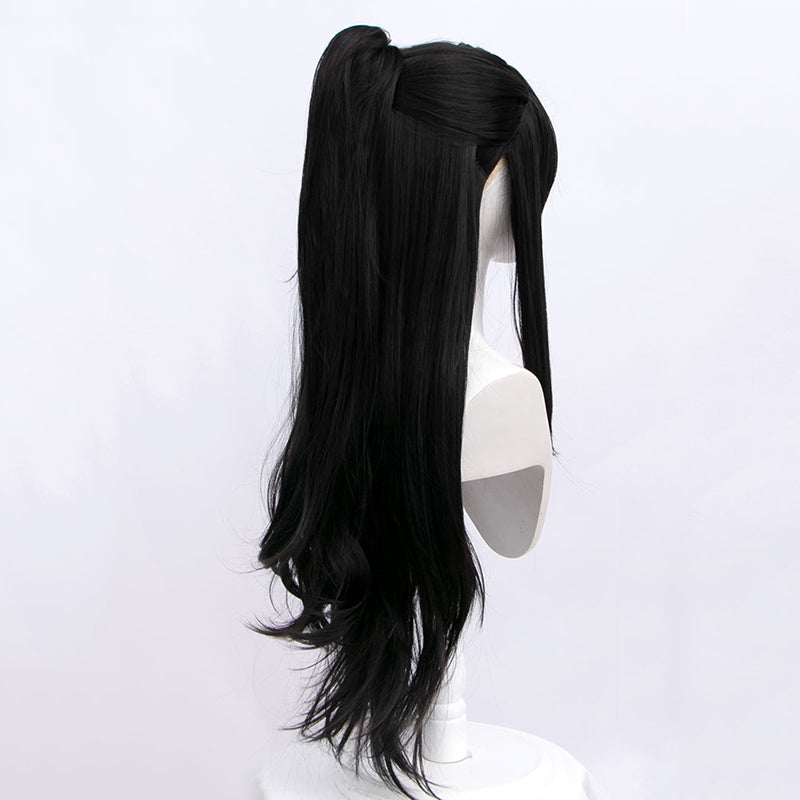 Library Of Ruina Tenma Middle-parted Brown Black Cosplay Wig