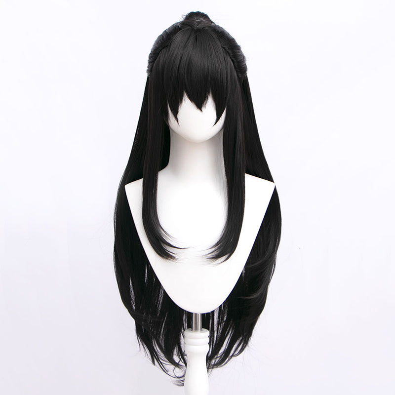 Library Of Ruina Tenma Middle-parted Brown Black Cosplay Wig