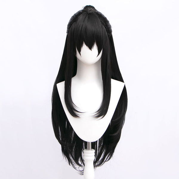 Library Of Ruina Tenma Middle-parted Brown Black Cosplay Wig