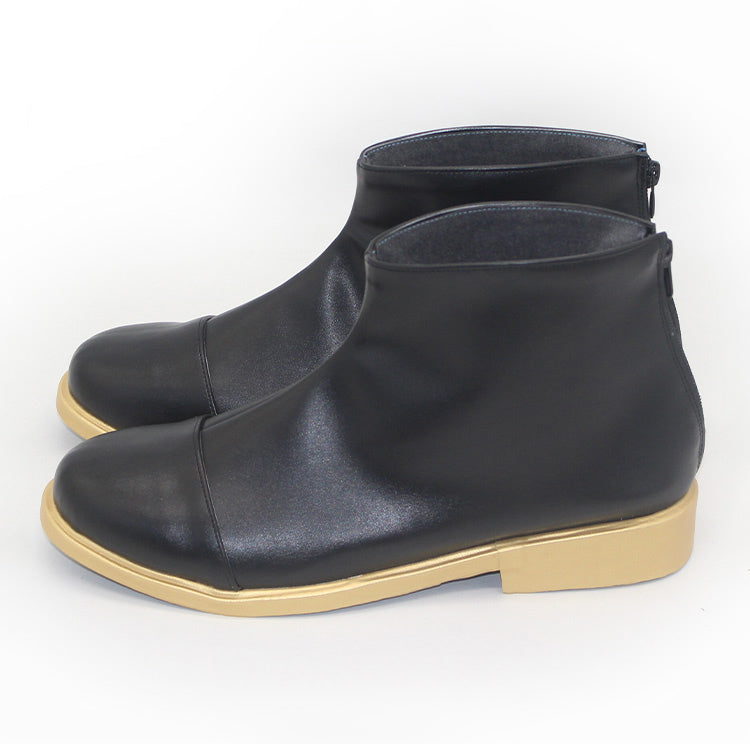 Limbus Company Lei Heng Black Gloden Cosplay Shoes