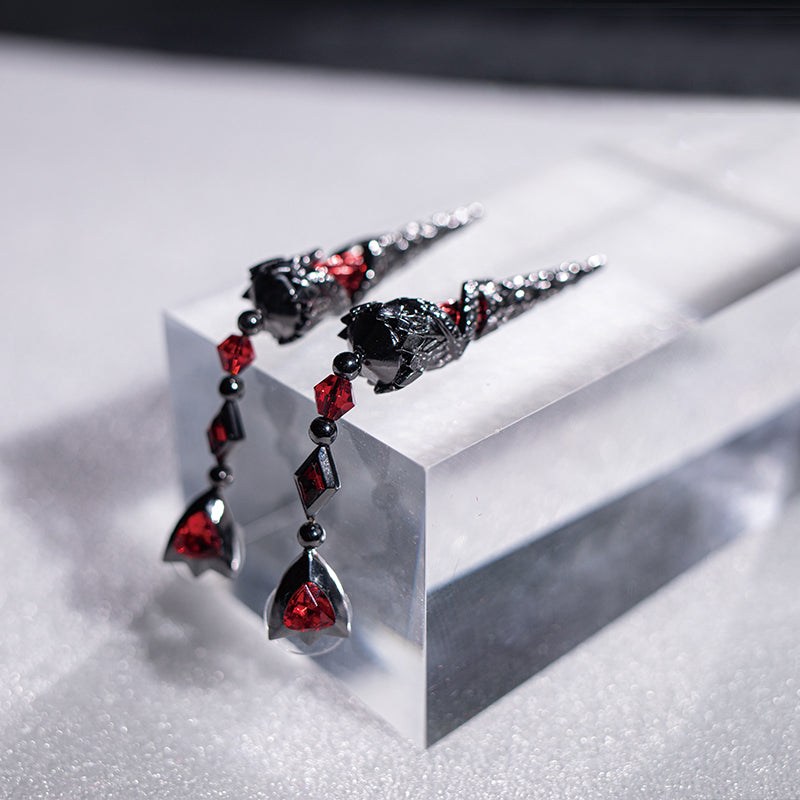 Love and Deep Space Beyond Cloudfall Set Scarlet Passion Earrings Cosplay Accessory Prop
