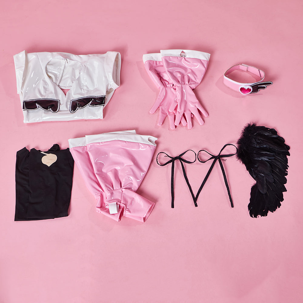 Mahou Shoujo ni Akogarete Gushing over Magical Girls Looking Up To Magical Girls Hanabishi Haruka Magia Magenta La Verit¨¤ Miss Nurse Cosplay Costume