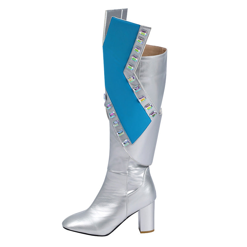 Marvel Rivals Emma Frost Shoes Cosplay Boots