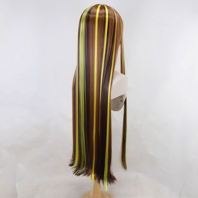 Monster High Cleo de Nile Brown Yellow Cosplay Wig