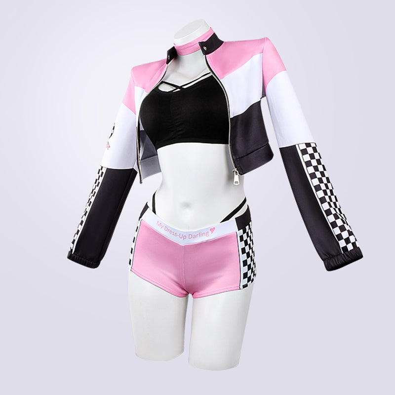 My Dress-Up Darling Sono Bisque Doll Wa Koi Wo Suru Kitagawa Marin Race Queen Ver. Cosplay Costume