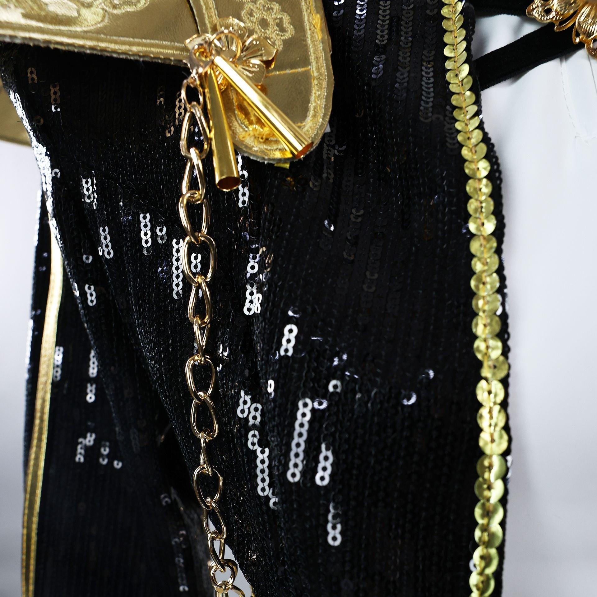 Kids Size KPop Killer R Black Golden Dance Outfit Cosplay Costume