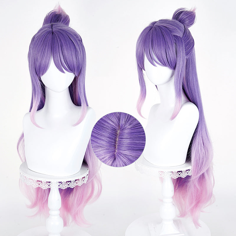 Overwatch 2 Kiriko Hydrangea Legendary Skin Wedding Kiriko Skin Purple Pink Cosplay Wig