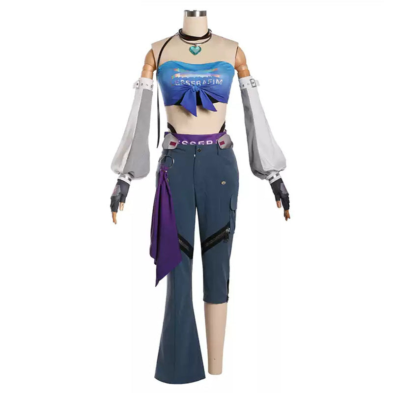 Overwatch 2 x LE SSERAFIM DVA Fearless D.VA Cosplay Costume