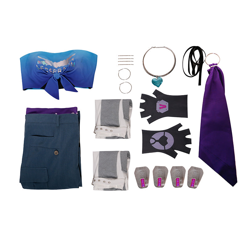 Overwatch 2 x LE SSERAFIM DVA Fearless D.VA Cosplay Costume