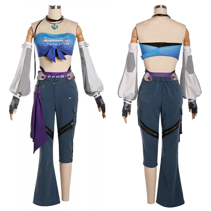 Overwatch 2 x LE SSERAFIM DVA Fearless D.VA Cosplay Costume
