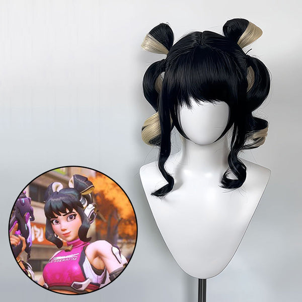 Overwatch 2 x LE SSERAFIM Juno Cosplay Wig