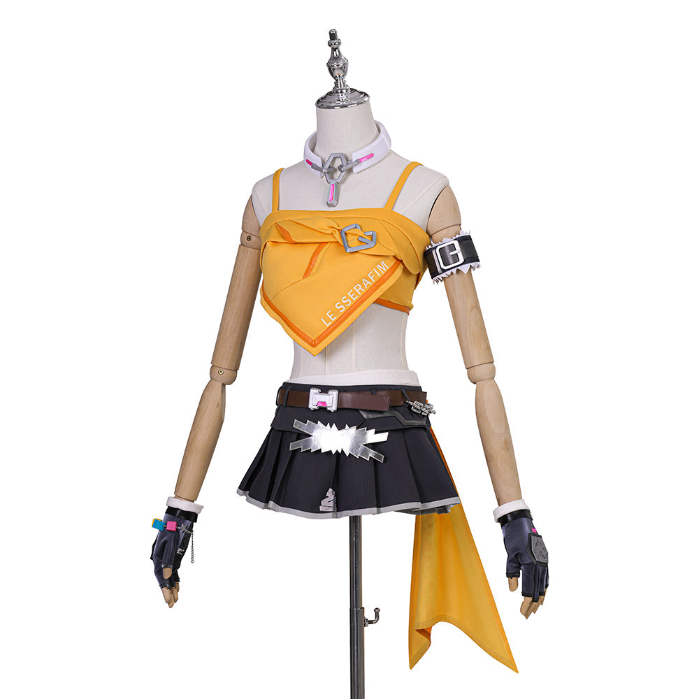 Overwatch 2 x LE SSERAFIM Mercy Cosplay Costume