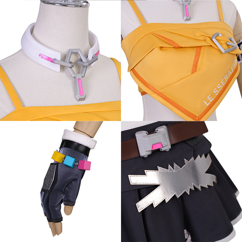Overwatch 2 x LE SSERAFIM Mercy Cosplay Costume