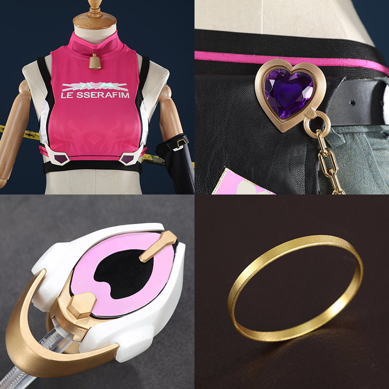 Overwatch 2 x LE SSERAFIM Juno Cosplay Costume