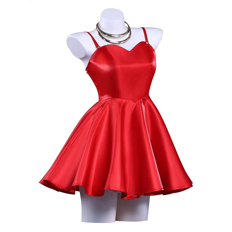 Panty And Stocking With Garterbelt Panty Red Dress Cosplay Costume