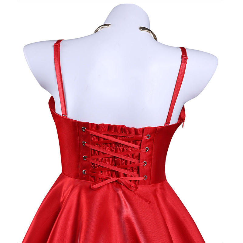 Panty And Stocking With Garterbelt Panty Red Dress Cosplay Costume