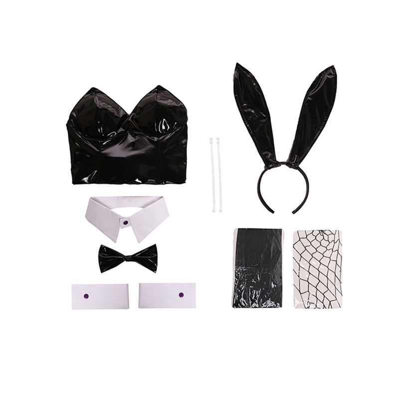 Panty And Stocking With Garterbelt Stocking Bunny Girl Cosplay Costume