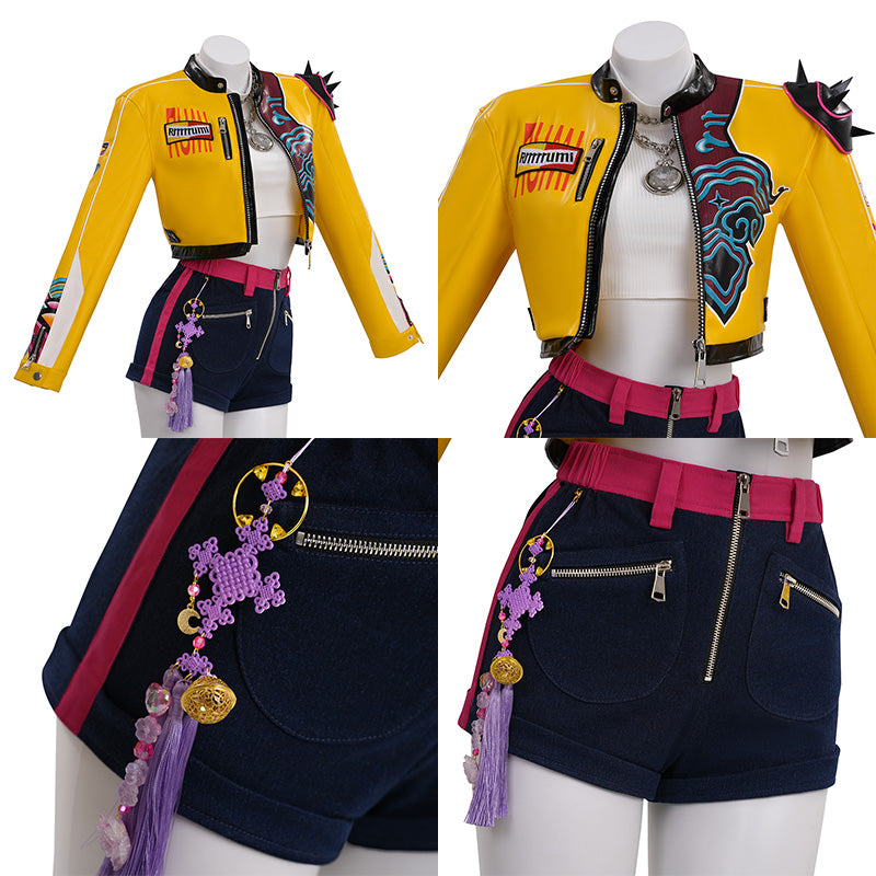 R KPop Demon Hunters HUNTR/X Rumi Cosplay Costume