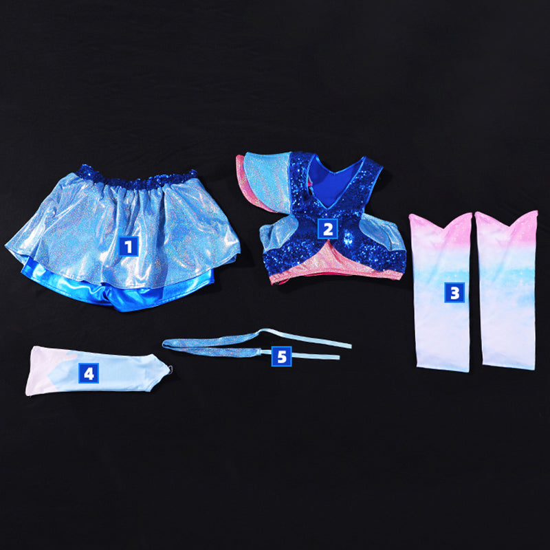 Reboot 2025 Girl Blue Cosplay Costume