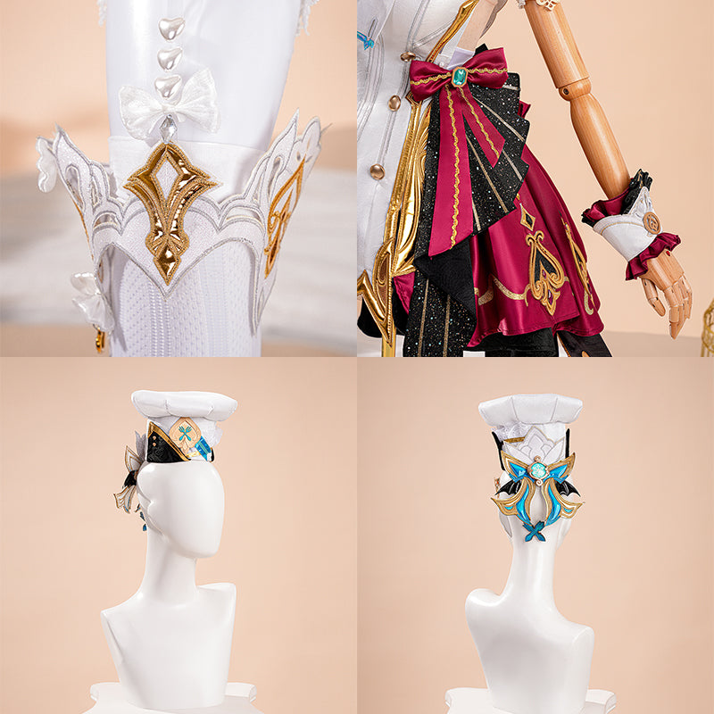 SR Genshin Impact Escoffier Cosplay Costume - Select Tail Color