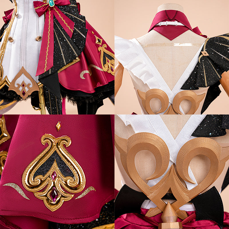 SR Genshin Impact Escoffier Cosplay Costume - Select Tail Color