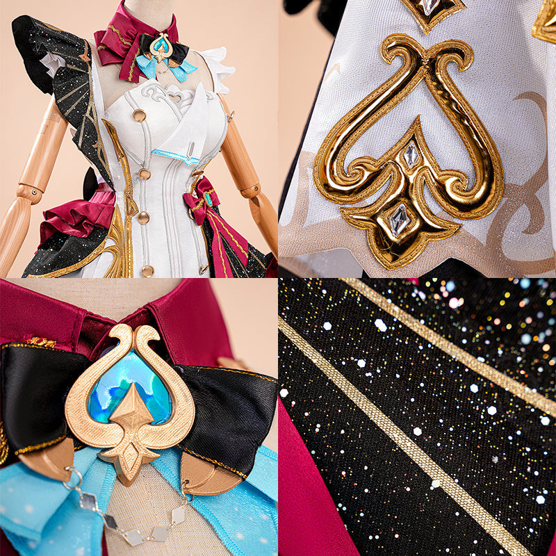 SR Genshin Impact Escoffier Cosplay Costume - Select Tail Color