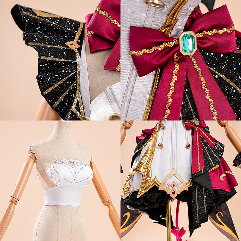 SR Genshin Impact Escoffier Cosplay Costume - Select Tail Color