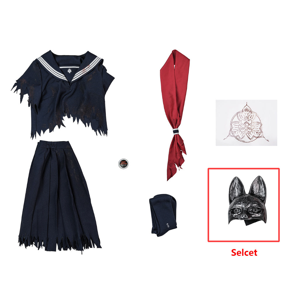 R Silent Hill f Hinako Shimizu Cosplay Costume - Mask Seclect