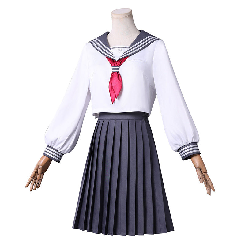Silent Hill f Hinako Shimizu White Sailor School Uniform European Size Cosplay Costume
