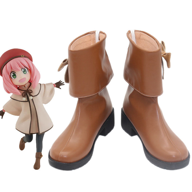 Spy ¡Á Family Code: White Anya Forger Cosplay Shoes