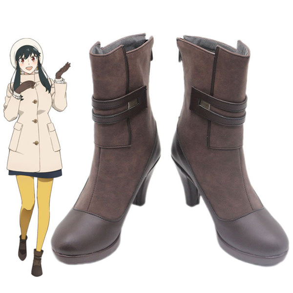 Spy ¡Á Family Code: White Yor Forger Cosplay Shoes