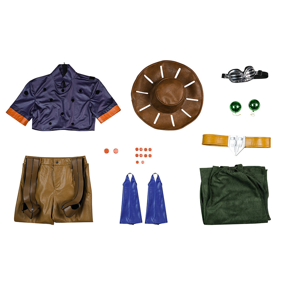 Steel Ball Run: JoJo's Bizarre Adventure Gyro Zeppeli Julius Caesar Zeppeli Cosplay Costume