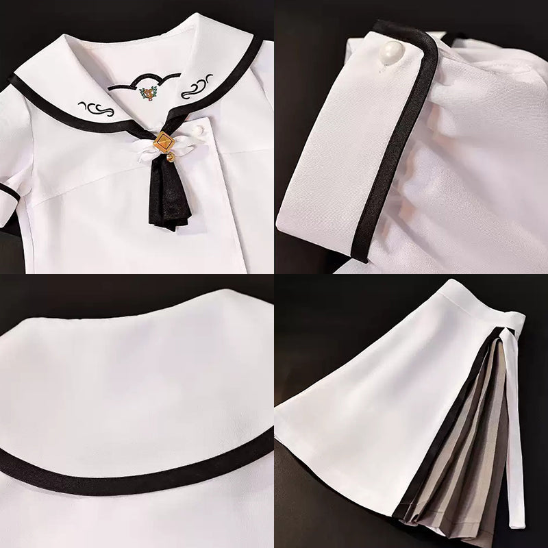 Summer Pockets Shiroha Naruse Ao Sorakado Cosplay Costume
