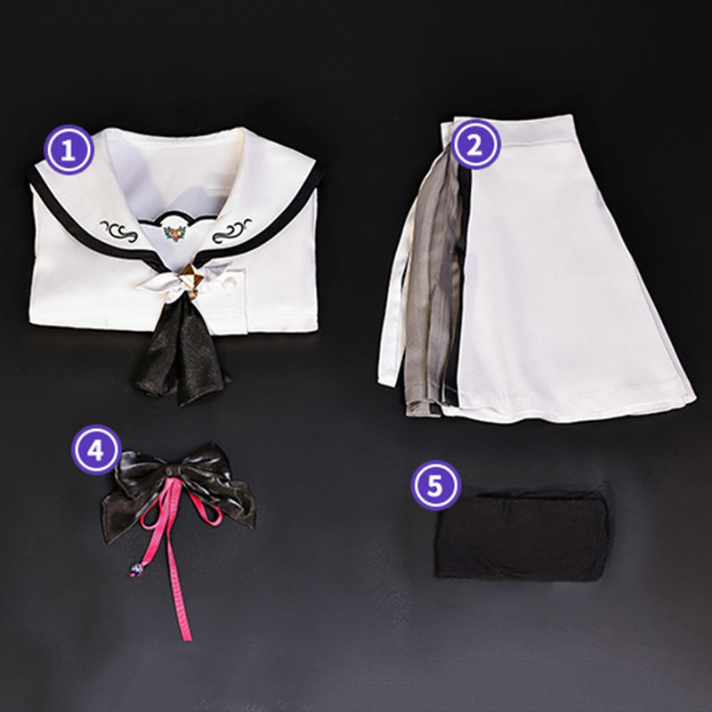 Summer Pockets Shiroha Naruse Ao Sorakado Cosplay Costume
