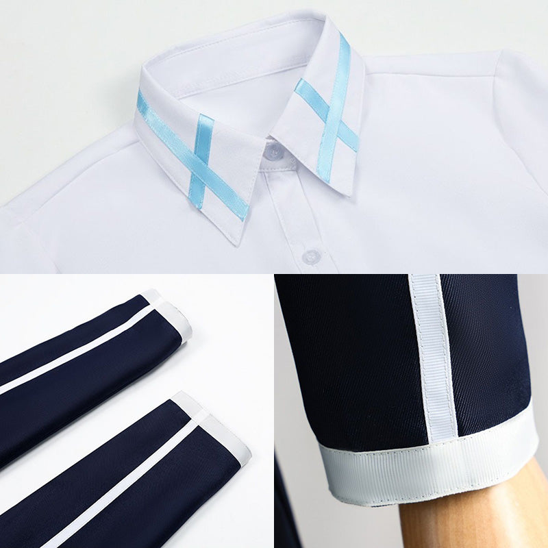 Sword Art Online SAO Yuuki Asuna Yuki Asuna School Uniform Cosplay Costume