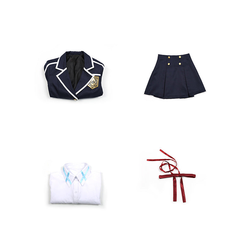 Sword Art Online SAO Yuuki Asuna Yuki Asuna School Uniform Cosplay Costume