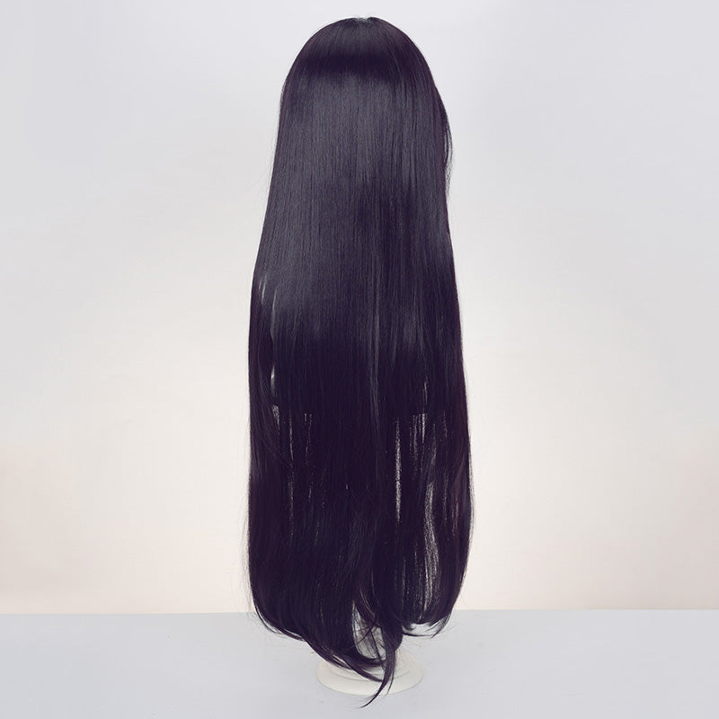 The Fragrant Flower Blooms with Dignity Kaoruko Waguri Black Purple Cosplay Wig