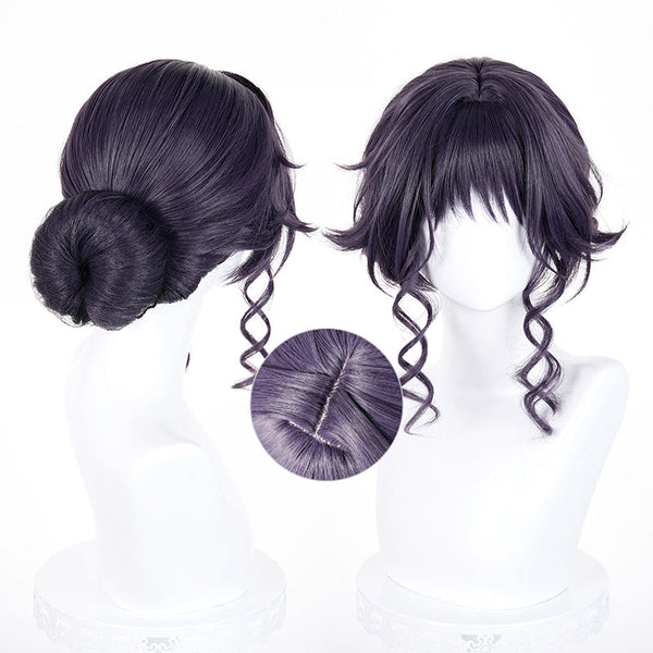 The Fragrant Flower Blooms with Dignity Kaoruko Waguri Purple Gray Cosplay Wig