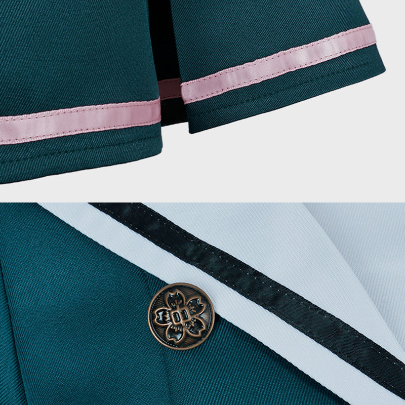 The Fragrant Flower Blooms with Dignity Kaoruko Waguri Summer School Uniform Cosplay Costume