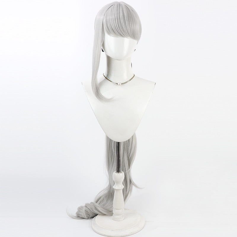 The Hundred Line -Last Defense Academy- Tsubasa Kawana Silver White Cosplay Wig New Edition